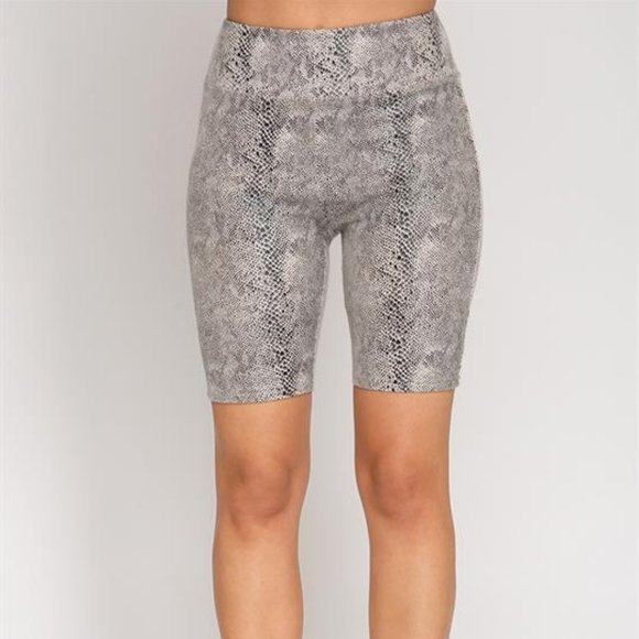 NWT! She + Sky Reptile Print Biker Shorts - Picture 3 of 10